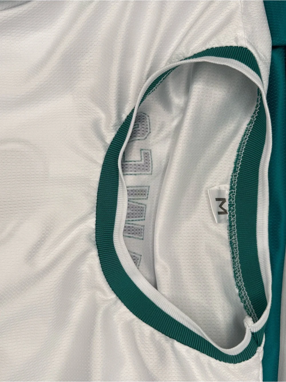Crawford #3 White and Teal Basketball Jersey
